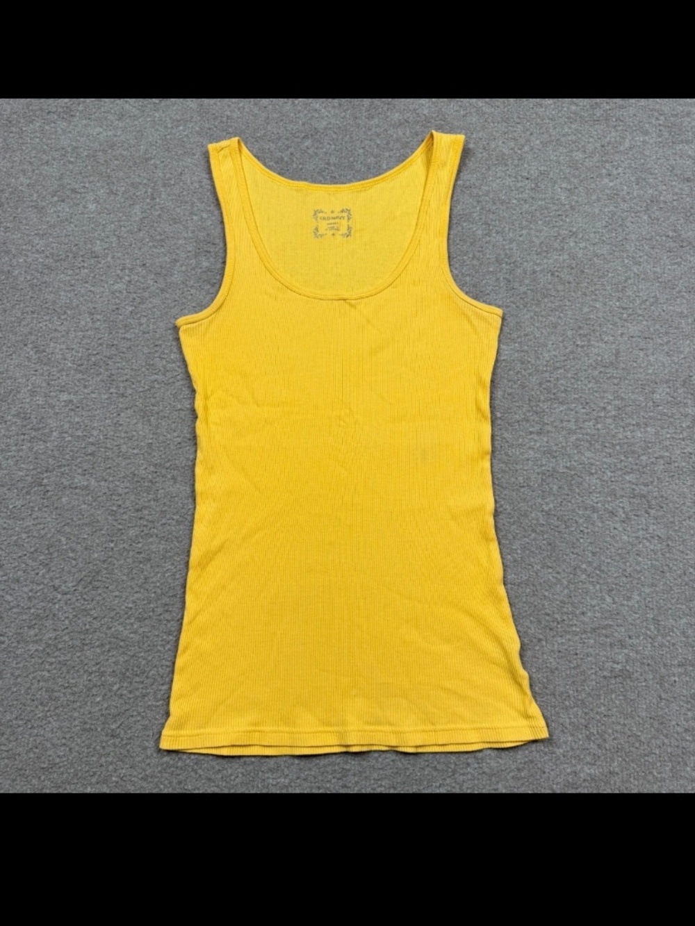 Vintage Y2K Old Navy Tank Top Women's Size S Yellow Sleeveless Stretch Casual